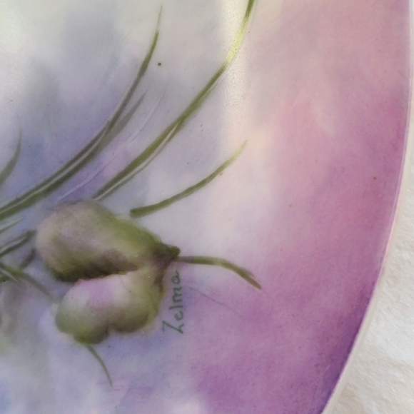 Decorative plate , Vintage, Handpainted 10+" Excellent condition one of a kind - Picture 6 of 8